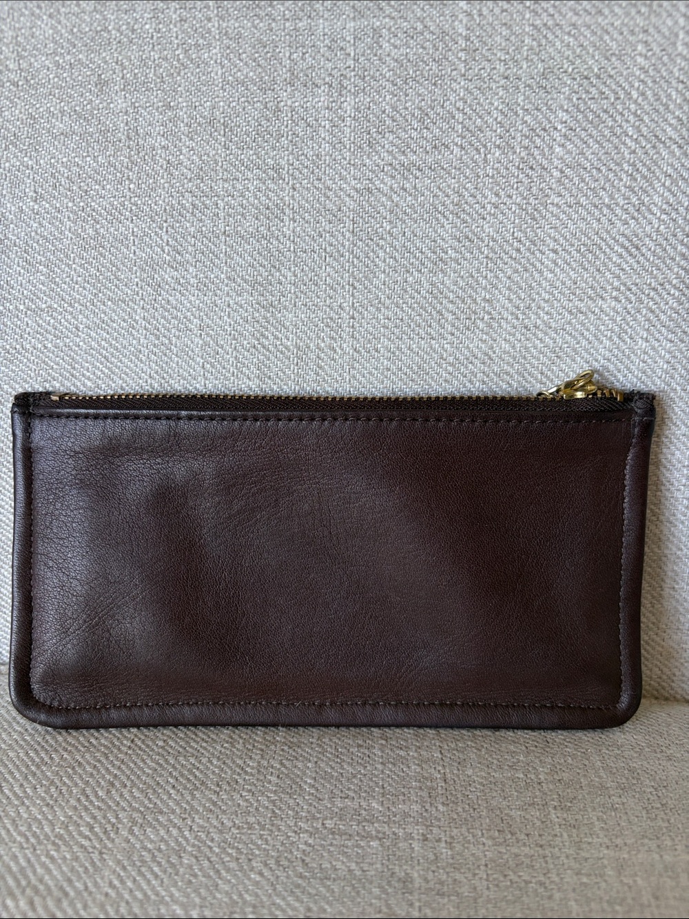 Coach Vintage Dark Brown Leather "Skinny Case" (Style 7170) - Picture 4 of 10